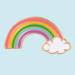 Rainbow and Cloud Enamel Pin