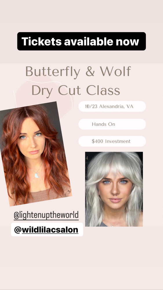 
            
                Load image into Gallery viewer, Butterfly &amp;amp; Wolf Cutting Class
            
        