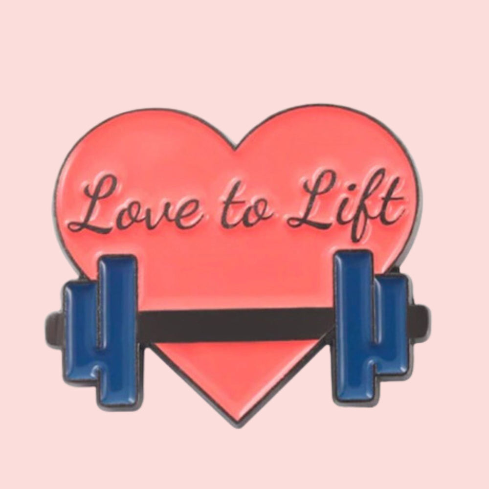 Love To Lift Enamel Pin