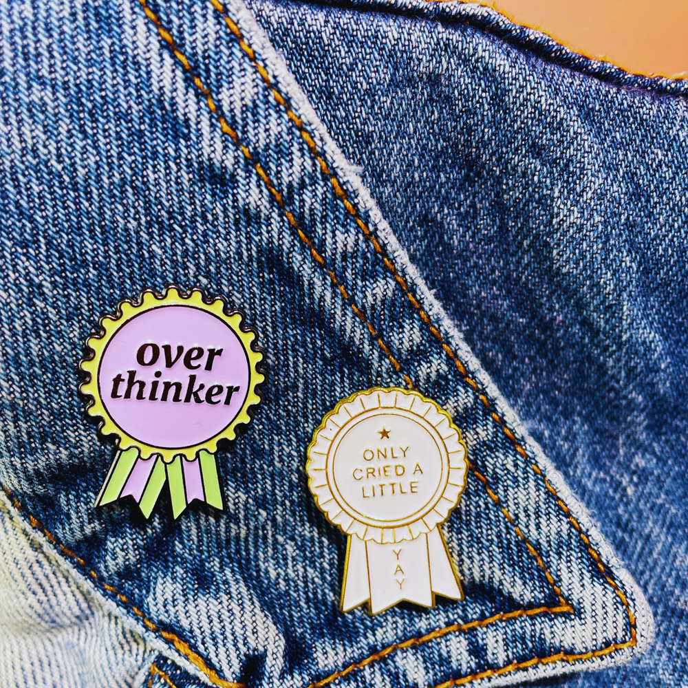 Only Cried A Little Yay Enamel Pin on