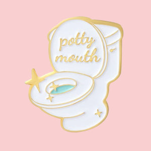 "Potty Mouth" Toilet Enamel Pin