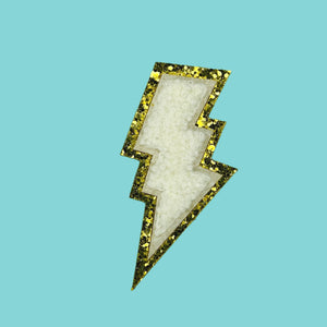 
            
                Load image into Gallery viewer, &amp;quot;Lightening Bolt&amp;quot; No Sew Patch/ Stick on
            
        