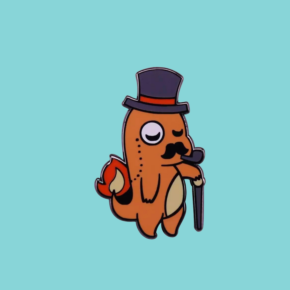 
            
                Load image into Gallery viewer, Top Hat All Dressed Up Enamel Pin
            
        