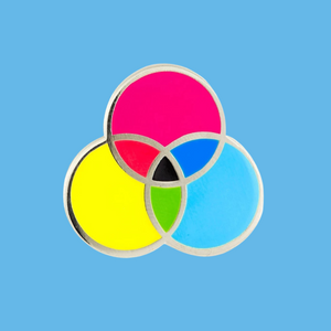 Tri Color Mixing Digram Enamel Pin